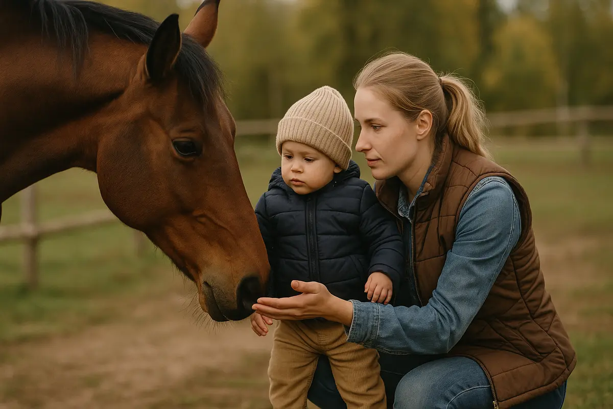 Come si comportano i cavalli in presenza di bambini piccoli? Precauzioni e gesti rassicuranti da adottare