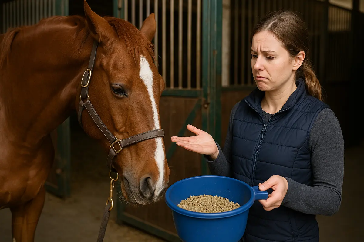 Cosa fare se il cavallo rifiuta il cibo? Le cause più frequenti che puoi risolvere in autonomia