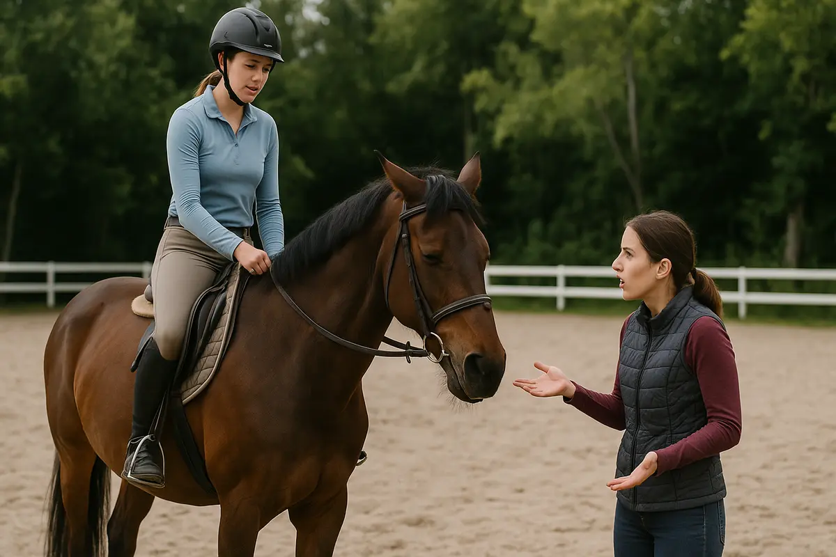 Perché il cavallo non risponde bene agli aiuti nelle prime lezioni? Il segnale che rivela un errore di comunicazione