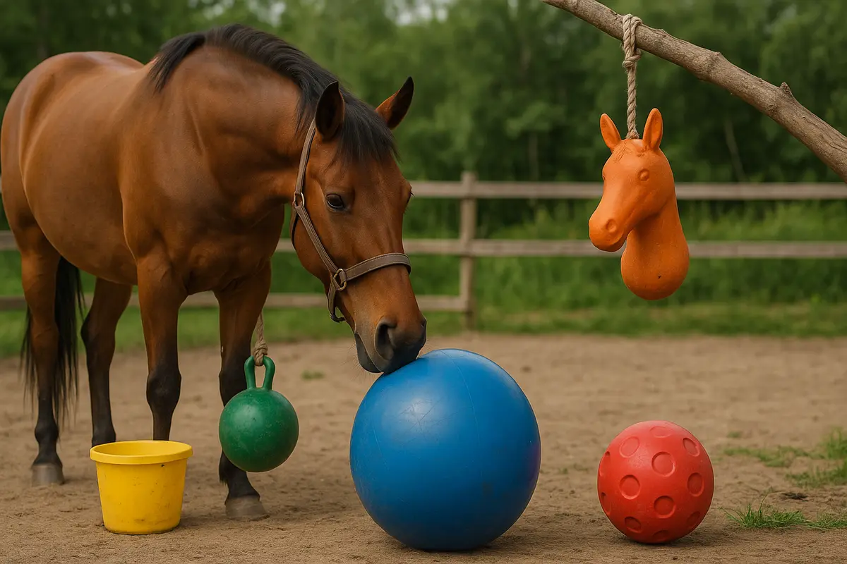 Come evitare che il cavallo si annoi in paddock: Giocattoli e soluzioni stimolanti a basso costo
