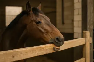 Cosa indica l’abitudine del cavallo a mordicchiare il legno? Soluzioni efficaci contro questo vizio