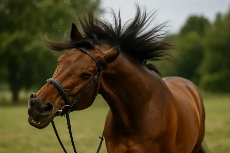 Perché il cavallo scuote la testa frequentemente? Quando preoccuparsi e come agire subito