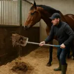 Pulire correttamente la lettiera del cavallo: Semplifica la gestione e previeni fastidi respiratori