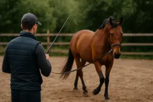 Come si insegna al cavallo a seguire il “volteggio”? Il trucco che accelera l’apprendimento della disciplina