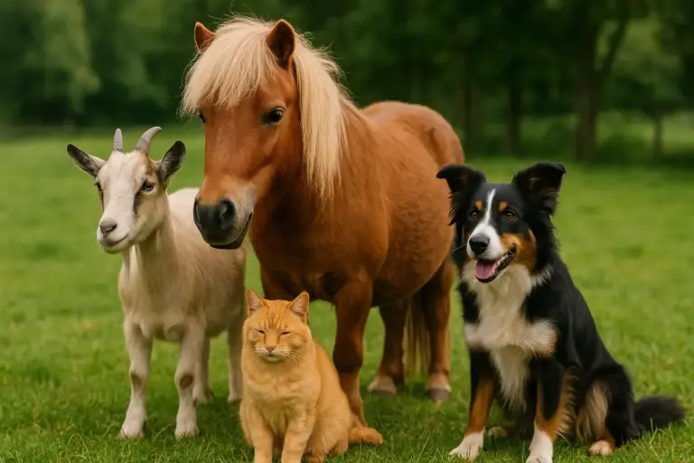Quali animali sono compatibili con il pony in famiglia? Le coppie insolite che sorprendono per affinità