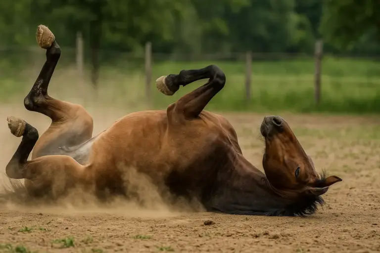 Perché il cavallo si rotola nella terra? Spiegazione del comportamento e benefici per il suo benessere