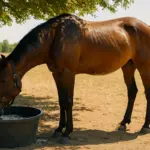 Il cavallo in canicola: ombra, acqua e i segnali di stress da caldo