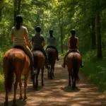 Passeggiate a cavallo d’agosto: gli itinerari all’ombra e le regole del gruppo