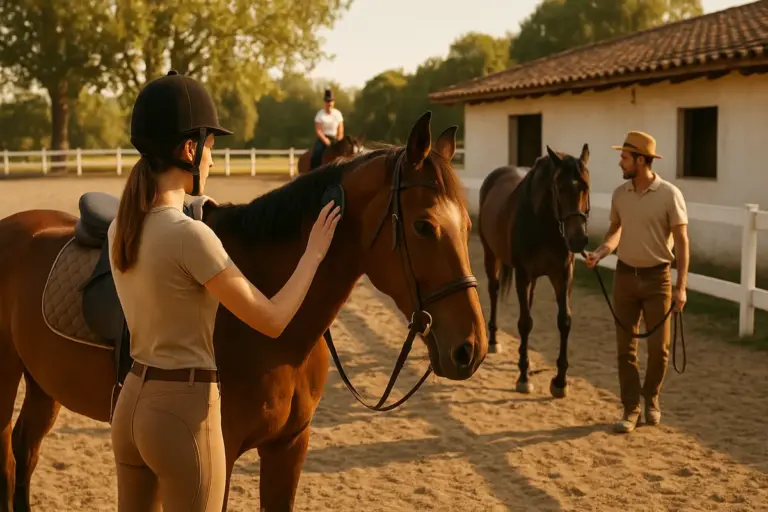 La domenica in maneggio d’agosto: i riti lenti dell’estate equestre