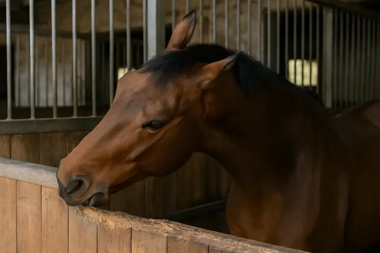 Cavallo che rode il legno del box: il segnale che anticipa altri vizi correlati