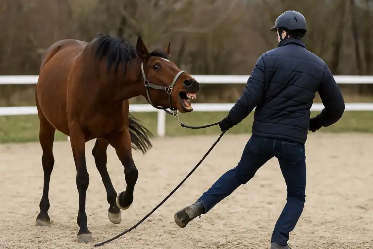 Cavallo che morde o calcia: il campanello d’allarme che rivela disagio reale