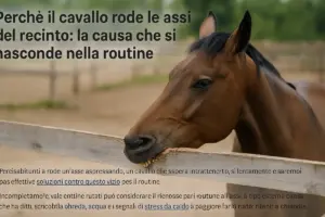 Perché il cavallo rode le assi del recinto: la causa che si nasconde nella routine