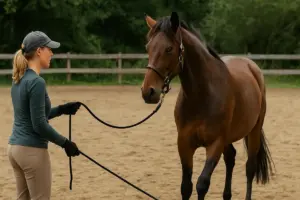 Come iniziare il lavoro da terra con un cavallo diffidente: il primo passo