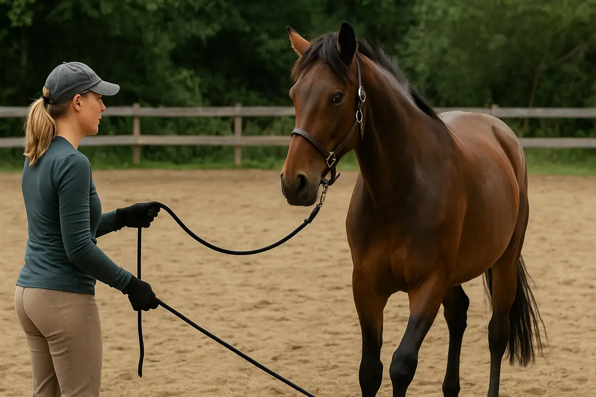 Come iniziare il lavoro da terra con un cavallo diffidente: il primo passo