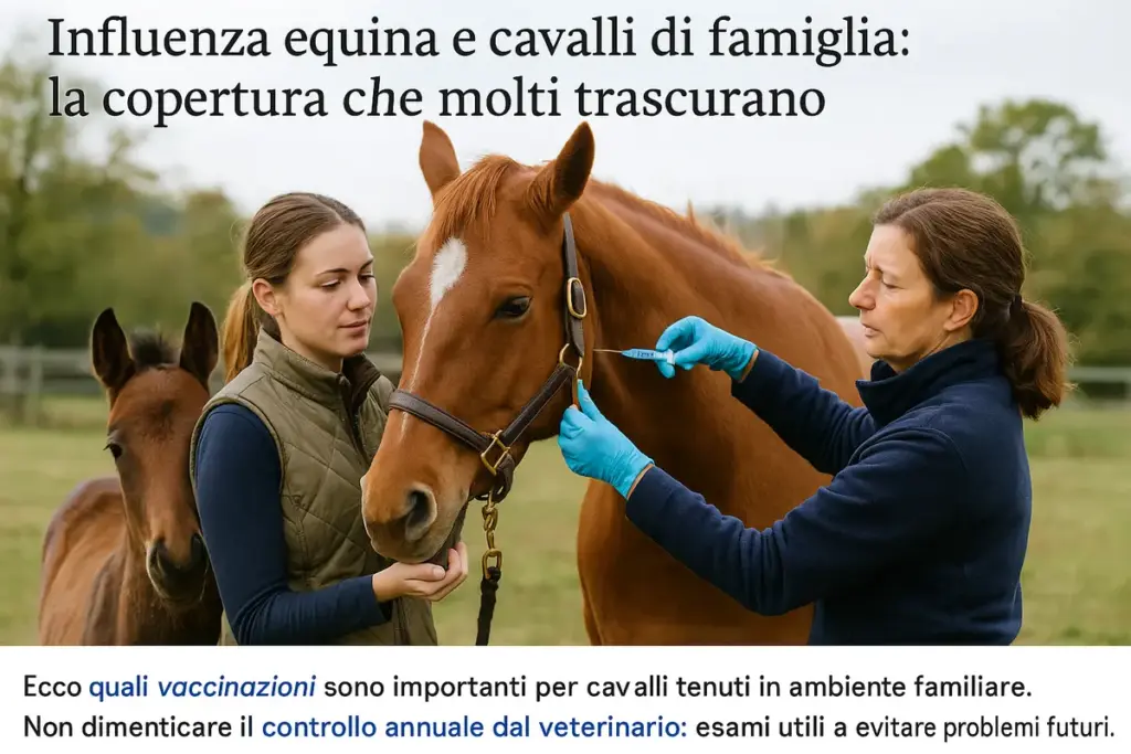 Influenza equina e cavalli di famiglia: la copertura che molti trascurano