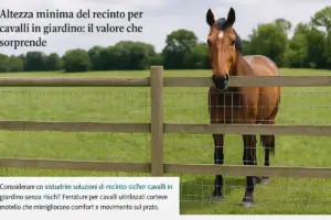Altezza minima del recinto per cavalli in giardino: il valore che sorprende