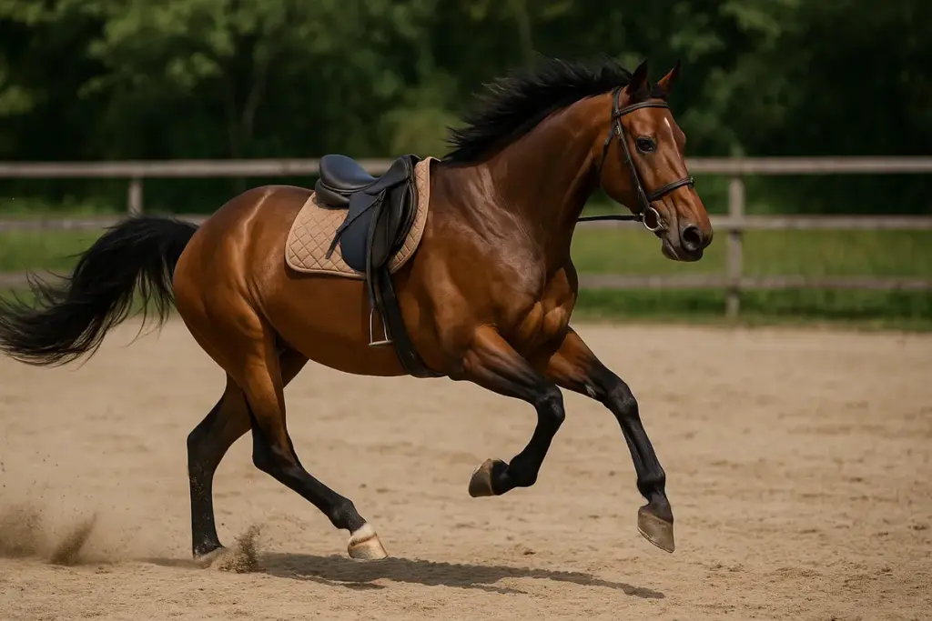 Cavallo che accelera da solo al galoppo: la causa che si nasconde nell’assetto