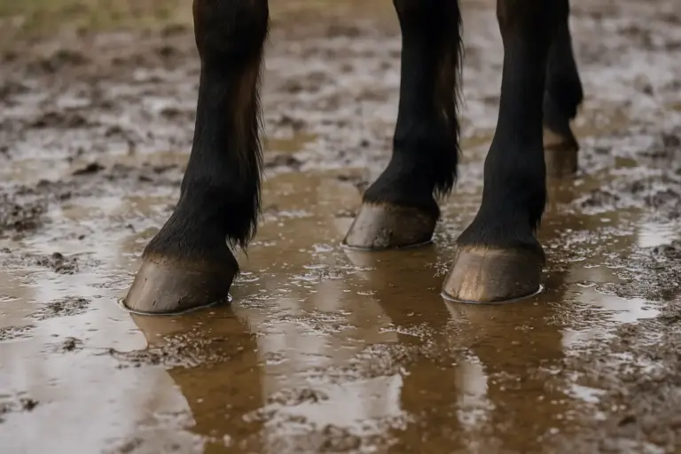 Zoccoli del cavallo su terreno bagnato: i rischi che pochi considerano davvero