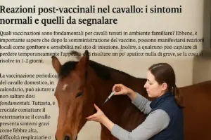 Reazioni post-vaccinali nel cavallo: i sintomi normali e quelli da segnalare