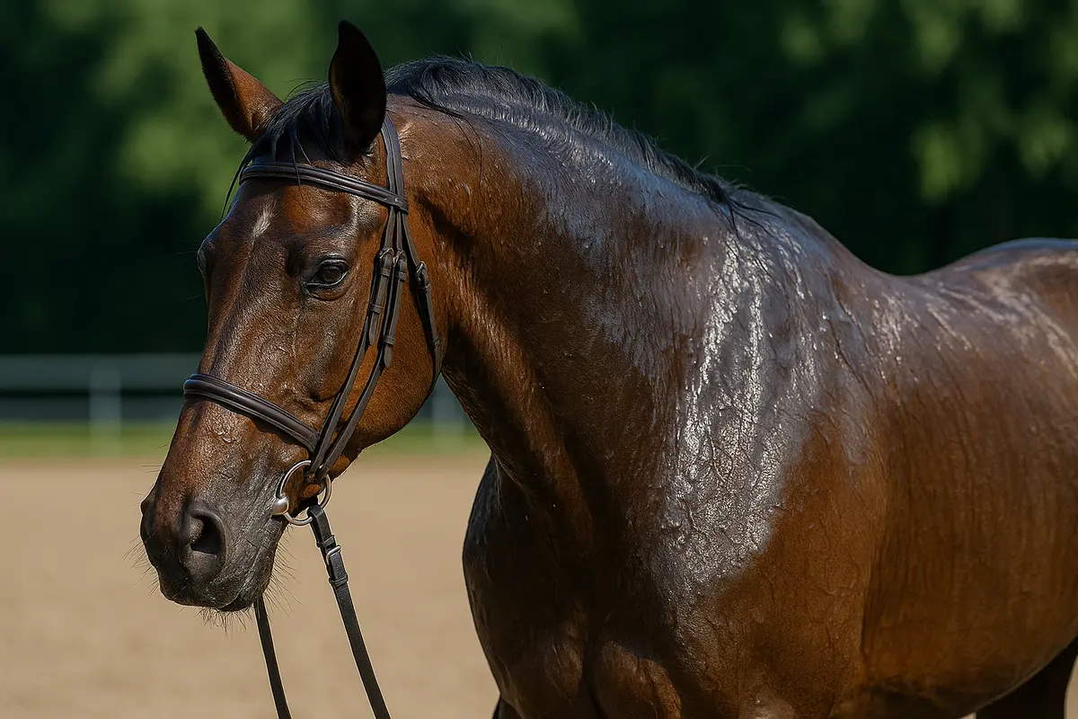 Cavallo sudato dopo l’allenamento: quando reintegrare i liquidi è urgente