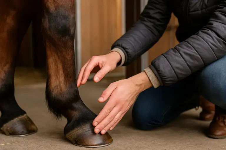 Zoccoli caldi al tatto nel cavallo di casa: il segnale precoce da non ignorare