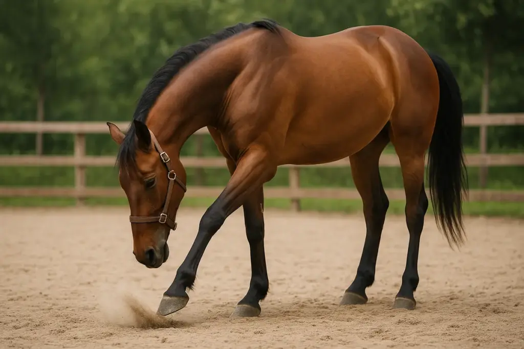 Cavallo che raspa continuamente: comportamento innocuo o segnale nascosto