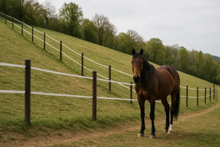 Recinto per cavallo su terreno in pendenza: le soluzioni che funzionano