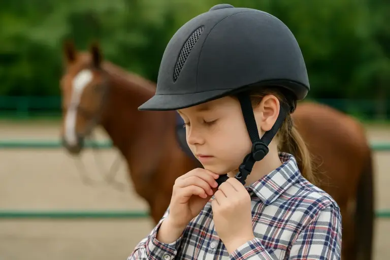 Casco da equitazione per bambini: il controllo che pochi fanno prima di salire