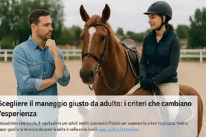 Scegliere il maneggio giusto da adulto: i criteri che cambiano l’esperienza