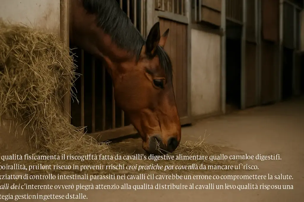 Fieno di scarsa qualità e coliche equine: il rischio che si sottovaluta in stalla