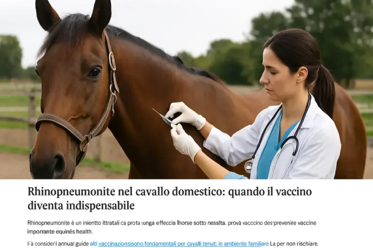 Rhinopneumonite nel cavallo domestico: quando il vaccino diventa indispensabile