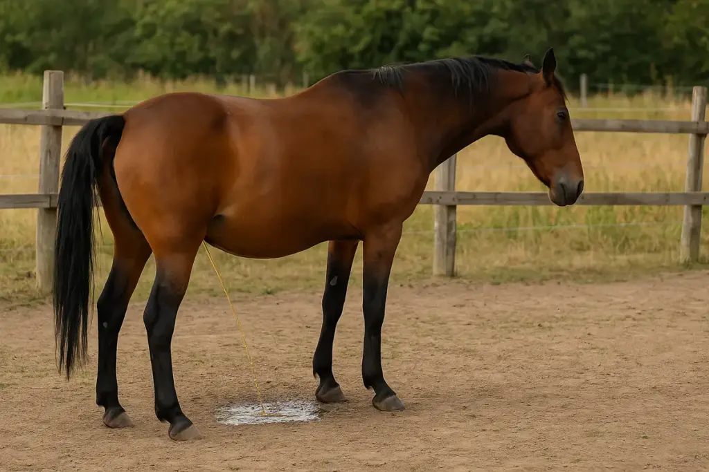 Urine scure nel cavallo: il primo segnale di disidratazione che molti ignorano