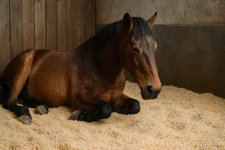 Lettiera adatta al cavallo con laminite: il materiale che allevia il dolore ai piedi