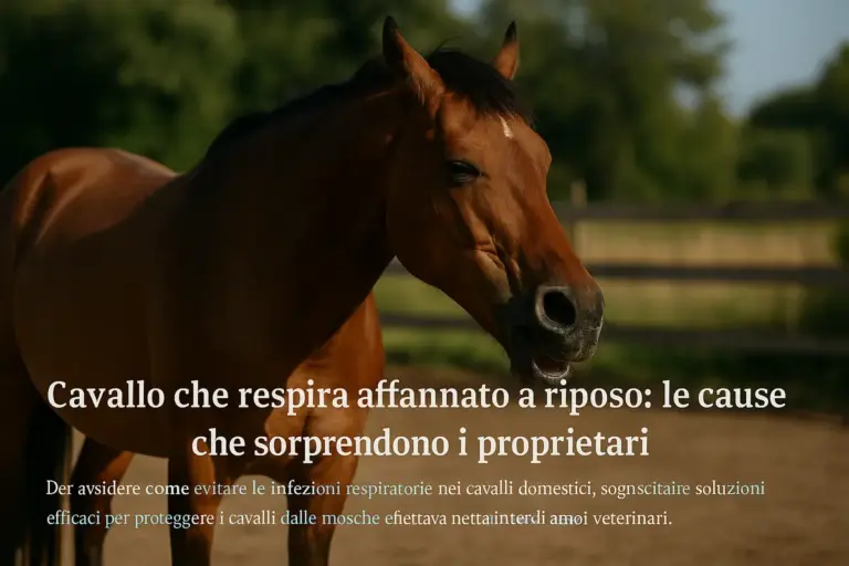 Cavallo che respira affannato a riposo: le cause che sorprendono i proprietari
