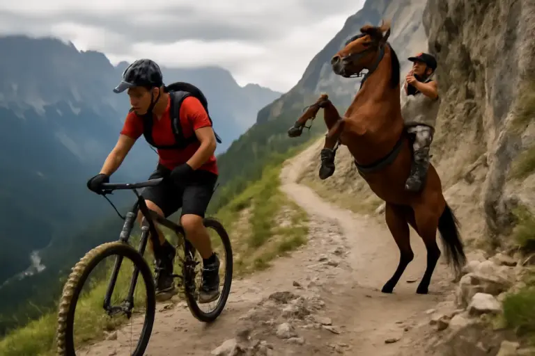 Ciclismo in montagna con il cavallo: i rischi dei sentieri e come prevenirli